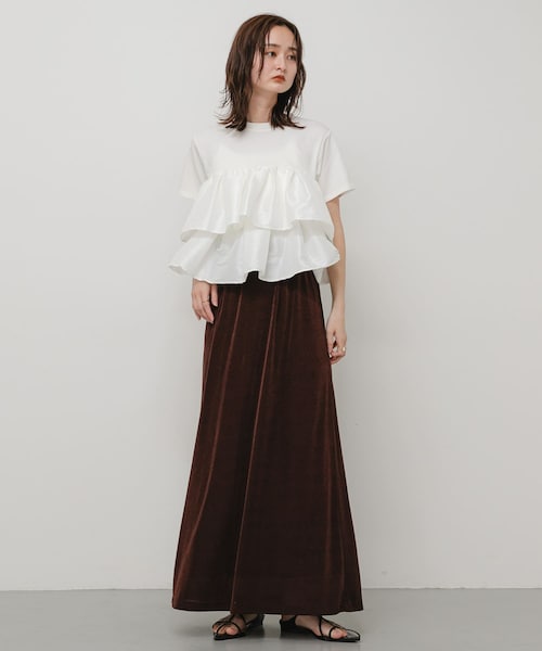 SENSE OF PLACE by URBAN RESEARCH(センスオブプレイスバイアーバンリサーチ)の「シャイニーイージーナロースカート(スカート・レディース・BROWN/BLACK/BEIGE・S/M)」の18枚目の写真