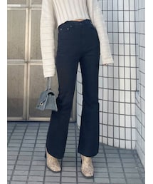 EMODA | ヴィンテージフルフレアハイウエストジーンズ(デニムパンツ)