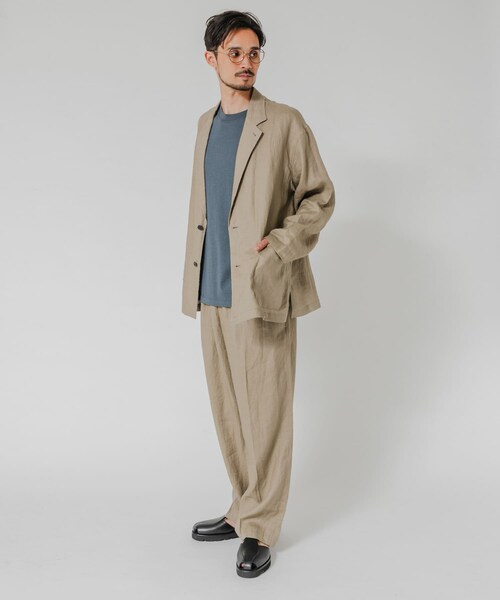 URBAN RESEARCH(アーバンリサーチ)の「LINEN WIDE EASY PANTS(その他パンツ・メンズ・BLACK/BEIGE/NAVY・M/L)」の17枚目の写真