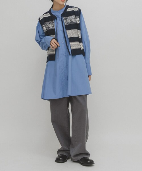 KBF（ケイビーエフ）の「ジャガードリメイクベスト（ベスト・レディース・NAVY/GRAY/BROWN・One）」の10枚目の写真