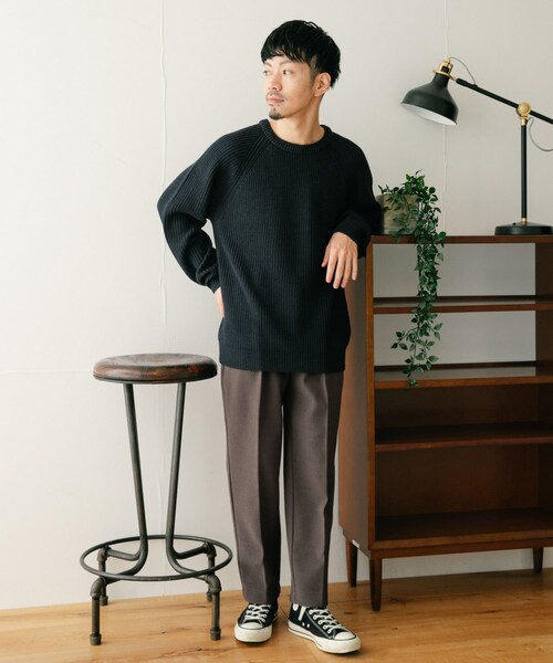 ITEMS URBANRESEARCH（アイテムズ アーバンリサーチ）の「ウールタッチ センタープレスパンツ（その他パンツ・メンズ・MOC/BLK/BRN・M/L）」の22枚目の写真