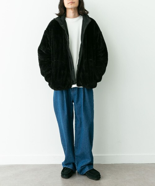 URBAN RESEARCH Sonny Label（アーバンリサーチサニーレーベル）の「リバーシブルスタンドブルゾン（ブルゾン・メンズ・ブラック/ネイビー・M/L/XL）」の11枚目の写真