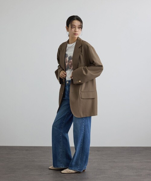 ADAM ET ROPE'（アダムエロペ）の「【J'aDoRe・一部店舗限定】【COUTURE D'ADAM（クチュール ド アダム）】BIG JK Single Blazer Desert（テーラードジャケット・レディース・キャメル・38）」の17枚目の写真