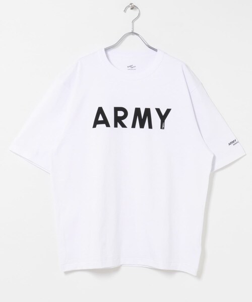 URBAN RESEARCH Sonny Label（アーバンリサーチサニーレーベル）の「ARMY TWILL　PRINT HSTEE ARMY（Tシャツ/カットソー・メンズ・BLACK/WHITE/BLUE/YELLOW・M/L）」の8枚目の写真