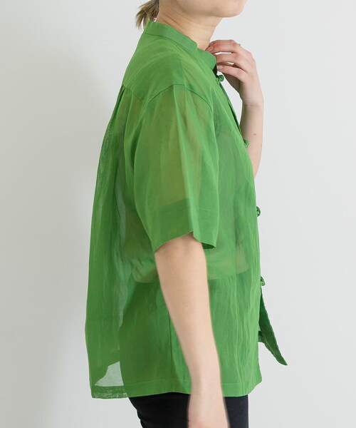 URBAN RESEARCH(アーバンリサーチ)の「WANDERUNG China Shirts(シャツ/ブラウス・レディース・65:orange/45:Green・FREE)」の12枚目の写真