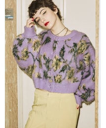 jouetie | パターンモヘアライク2WAYカーデ(カーディガン/ボレロ)