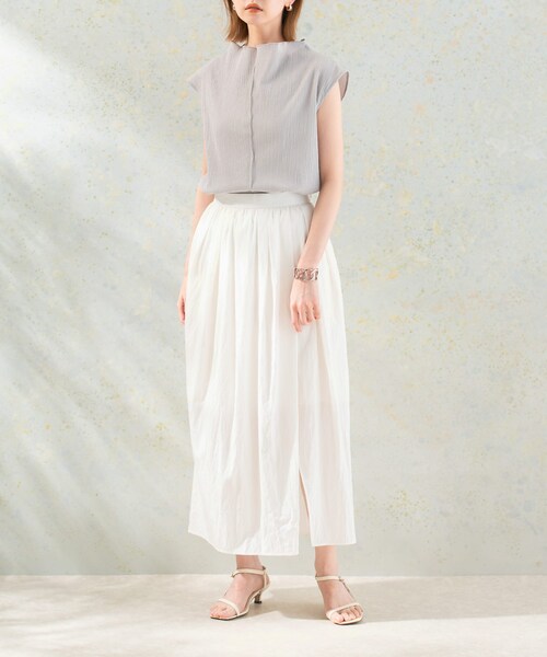 URBAN RESEARCH ROSSO（アーバンリサーチロッソ）の「撥水UVギャザーストレートスカート（スカート・レディース・white/pink/navy・FREE）」の13枚目の写真