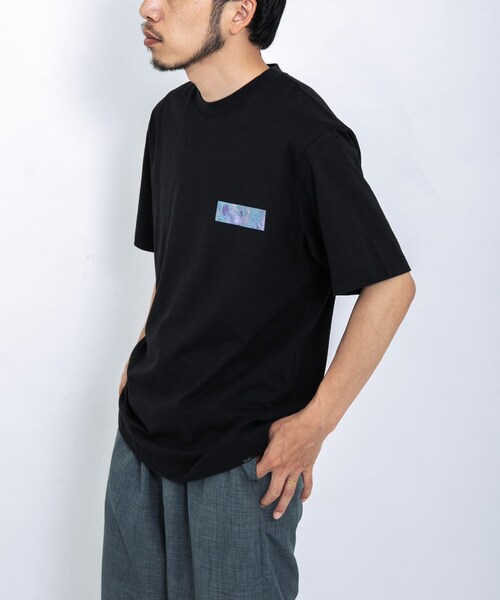 EKAL（エカル）の「『UR TECH ひやサラクール』プリントボックスTシャツ（Tシャツ/カットソー・メンズ・ホワイト/ブラック・M/L）」の21枚目の写真