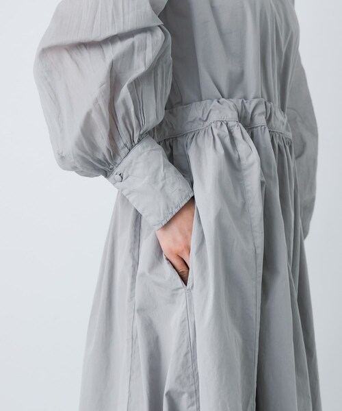 かぐれ（カグレ）の「COSMIC WONDER　Suvin cotton farmer dress（ワンピース・レディース・Ashvioletj/Black・1）」の8枚目の写真