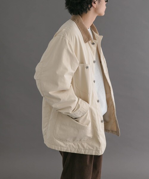 URBAN RESEARCH DOORS（アーバンリサーチドアーズ）の「FORK&SPOON　インサレーションカバーオール（カバーオール・メンズ・BLACK/IVORY・4/5）」の10枚目の写真