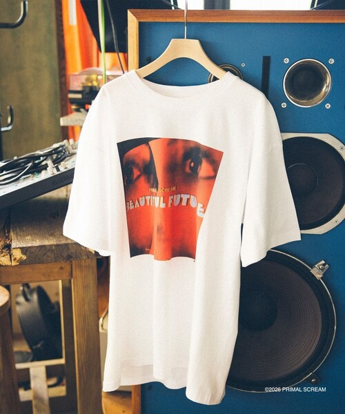 bonjour records(ボンジュールレコーズ)の「Primal Scream/プライマル・スクリーム for bonjour records Official T-shirt(Tシャツ/カットソー・レディース・ホワイト/ホワイト系・L/M/XL)」の11枚目の写真
