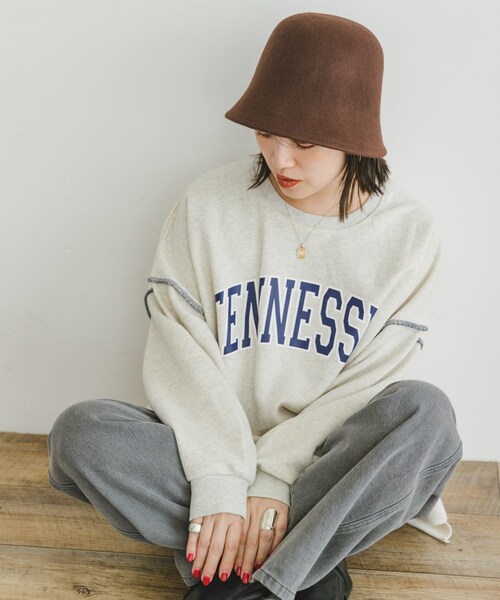 ITEMS URBANRESEARCH(アイテムズ アーバンリサーチ)の「ウールベルハット(ハット・レディース・BLK/BRN・-)」の2枚目の写真