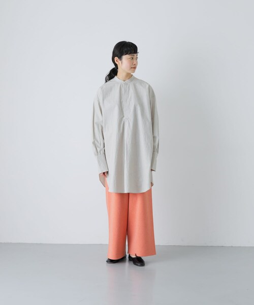 かぐれ（カグレ）の「コットンチュニックシャツ（シャツ/ブラウス・レディース・OFF/L/GRAY・Free）」の19枚目の写真