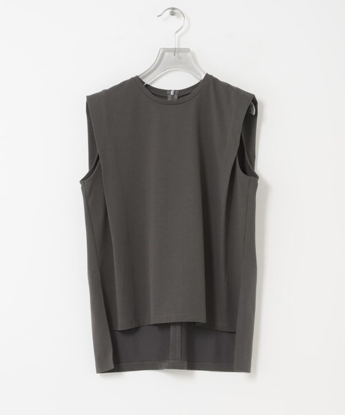 URBAN RESEARCH(アーバンリサーチ)の「汗染み防止ショルダータックカットソー(タンクトップ・レディース・OFF WHITE/CHARCOAL/BLUE GRAY・Free)」の20枚目の写真