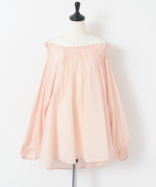 URBAN RESEARCH ROSSO（アーバンリサーチロッソ）の「TORRAZZO DONNA　インドコットンランダムタックブラウス（シャツ/ブラウス・レディース・BROWN/L.PINK/BLACK・FREE）」の17枚目の写真