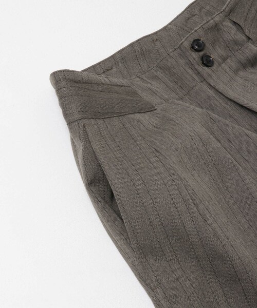 URBAN RESEARCH（アーバンリサーチ）の「ULTERIOR　H.STRIPE TUCKED TROUSERS（その他パンツ・メンズ・DUSTY GREY・4/5）」の8枚目の写真