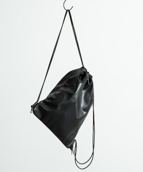 URBAN RESEARCH Sonny Label（アーバンリサーチサニーレーベル）の「エンボスロゴナップサック（バックパック/リュック・レディース・ブラック/アイボリー・one）」の20枚目の写真