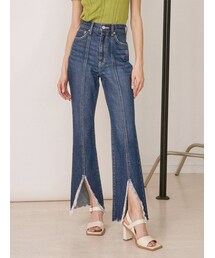 EVRIS | フロントスリットフレアデニムパンツ(デニムパンツ)