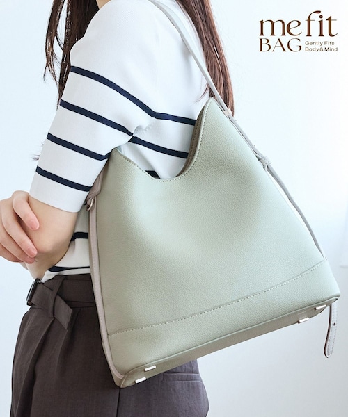 ROPE' PICNIC(ロペピクニック)の「me fit BAG フィットワンショルダーミドルバッグ(ショルダーバッグ・レディース・ブラック/キナリ系/ライトグリーン/オレンジ系・F)」の3枚目の写真