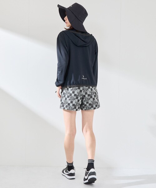 ROPE'（ロペ）の「【UV】【吸水速乾】エコカノコ配色使い長袖パーカー（パーカー・レディース・ブラック/ホワイト/ライトグリーン・L/M/S）」の16枚目の写真