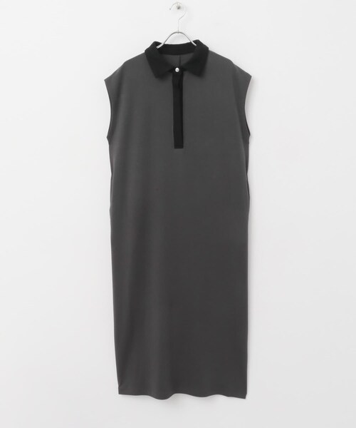 SENSE OF PLACE by URBAN RESEARCH（センスオブプレイスバイアーバンリサーチ）の「カットポロシャツワンピース（ワンピース・レディース・IVORY/CHARCOAL/BROWN・COMPACT/one）」の15枚目の写真