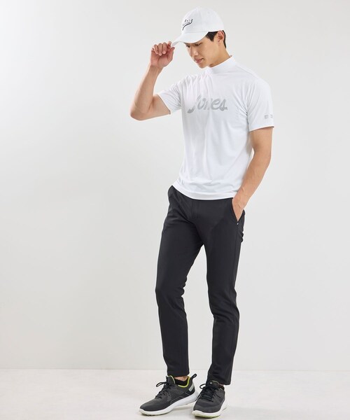 ROPE'(ロペ)の「【JONESコラボ】半袖モックネックシャツ(Tシャツ/カットソー・レディース・ブラック/ホワイト・L/M/S/XL)」の13枚目の写真
