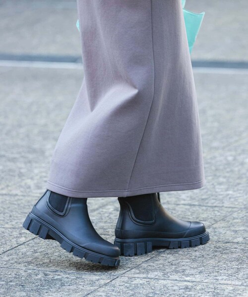 RODE SKO（ロデスコ）の「厚底サイドゴアラバーブーツ（レインシューズ・レディース・BLACK・36/37/38）」の11枚目の写真