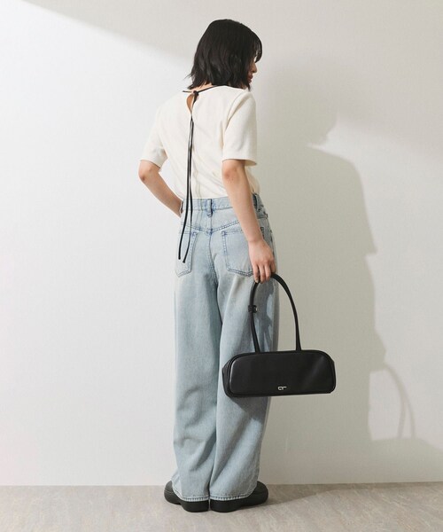 ADAM ET ROPE'（アダムエロペ）の「【WEB限定】ワイドストレートデニムパンツ（デニムパンツ・レディース・サックス・34/36/38）」の7枚目の写真