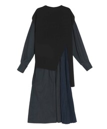 ELENDEEK | ASYME PLEATS OP PONCHO LIKE KT SET(ワンピース)