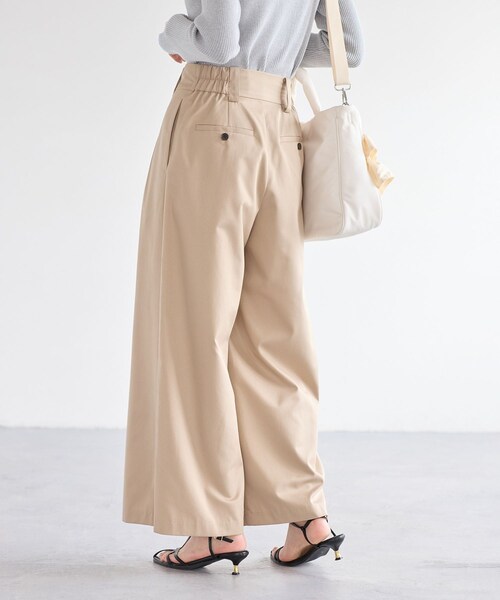 VIS（ビス）の「フロントタックデザインワイドパンツ（その他パンツ・レディース・ライトグレー/ベージュ・M/S）」の9枚目の写真