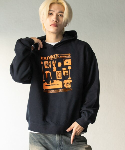 SENSE OF PLACE by URBAN RESEARCH（センスオブプレイスバイアーバンリサーチ）の「Furniture Graphic hoodie（パーカー・メンズ・BLACK/GRAY/NAVY・M/L）」の21枚目の写真