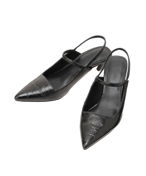 ELENDEEK（エレンディーク）の「POINTED TOE MULE（パンプス・レディース・ブラック/シルバー/ブロンズ・37/38）」の7枚目の写真