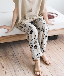 URBAN RESEARCH DOORS | 『WEB限定カラー』リネンリヨセルプリントイージーパンツ(その他パンツ)