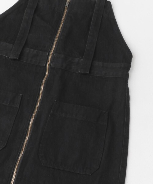 URBAN RESEARCH ROSSO（アーバンリサーチロッソ）の「『別注』Lee×ROSSO　ILINE SALOPETTE SKIRT（ワンピース・レディース・BLK ONEWASH/ONEWASH・S/M）」の12枚目の写真