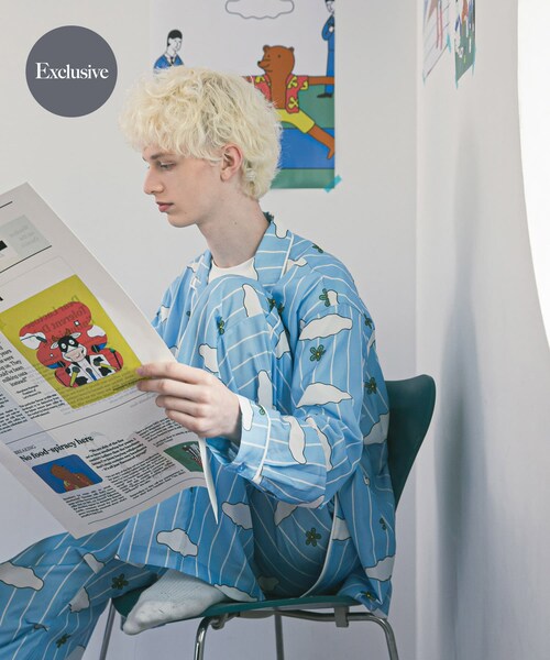 SENSE OF PLACE by URBAN RESEARCH(センスオブプレイスバイアーバンリサーチ)の「『別注』OATSIDE×SENSE OF PLACE オープンカラーシャツ(シャツ/ブラウス・メンズ・BLUE/BLACK/GRAY・M/L)」の4枚目の写真