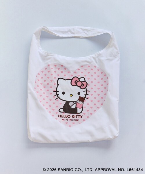 ROPE' PICNIC(ロペピクニック)の「【ROPE' PICNIC×ハローキティ】折りたたみエコバッグ(エコバッグ/サブバッグ・レディース・ホワイト/ローズピンク・F)」の17枚目の写真