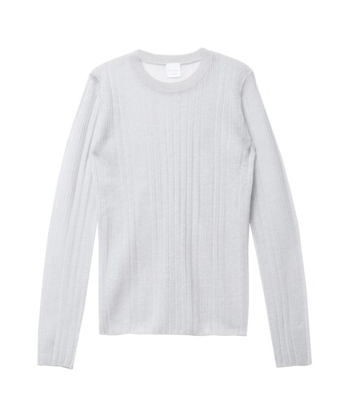 ELENDEEK（エレンディーク）の「SHEER RIB KT（ニット/セーター・レディース・オフホワイト/グレー/ブラック/ピンク/イエロー/アイスブルー/ネイビー/パープル/ラベンダー/ベージュ・F）」の8枚目の写真