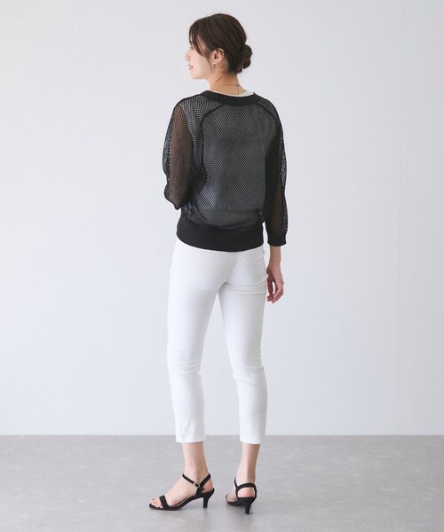 Jayro（ジャイロ）の「メッシュアミニットカーディガン（カーディガン/ボレロ・レディース・ブラック/ライトグレー/ホワイト系・F）」の13枚目の写真