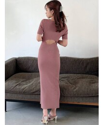 RESEXXY | ハートネックタイトニットワンピース(ワンピース)