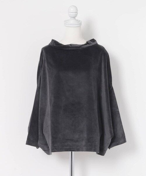 GALLEGO DESPORTES　twisted collar LONG-SLEEVE top∴