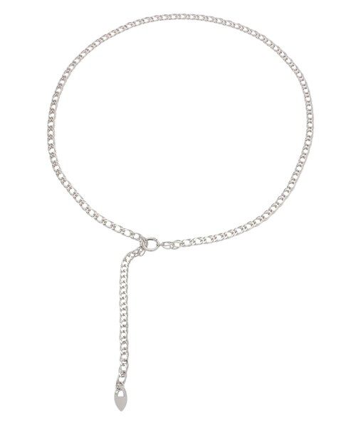 MURUA（ムルーア）の「2WAYチェーンベルト（ベルト・レディース・シルバー・F）」の3枚目の写真