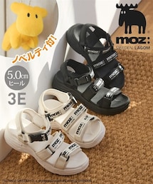 nissen | 【ノベルティ付】moz　軽量ロゴテープデザインスポーティサンダル（ワイズ３E)(サンダル)