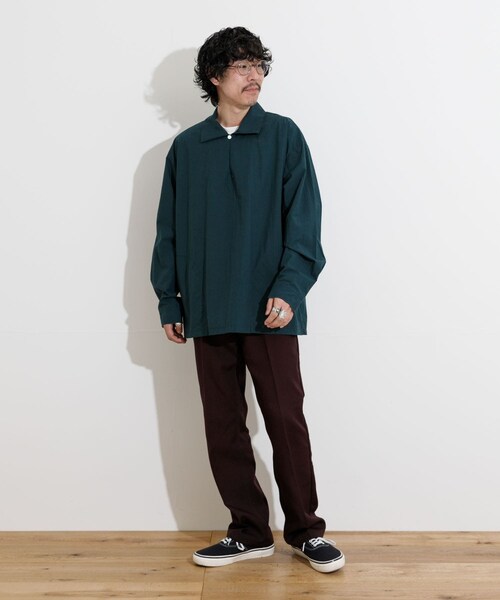 THE GOODLAND MARKET（ザグッドランドマーケット）の「KEIMEN　Pullover shirts（シャツ/ブラウス・メンズ・Sax/Navy/Green・M/L）」の9枚目の写真