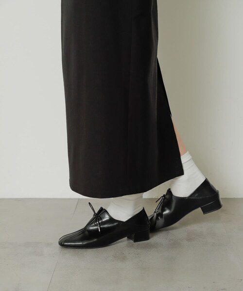 SENSE OF PLACE by URBAN RESEARCH（センスオブプレイスバイアーバンリサーチ）の「タックリボンステップオンシューズ（その他シューズ・レディース・BLACK/BROWN/BEIGE・S/M/L）」の9枚目の写真