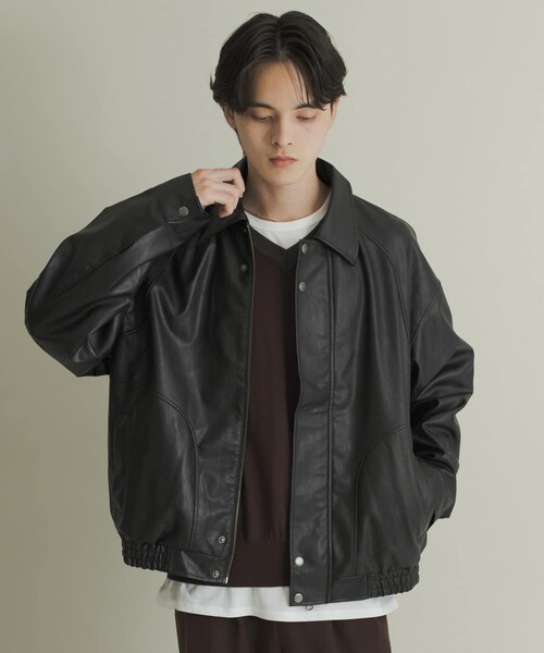 SENSE OF PLACE by URBAN RESEARCH(センスオブプレイスバイアーバンリサーチ)の「FLブルゾン(ブルゾン・メンズ・BLACK/BROWN・S/M/L)」の8枚目の写真