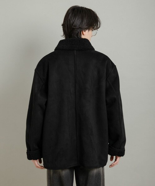 SENSE OF PLACE by URBAN RESEARCH（センスオブプレイスバイアーバンリサーチ）の「アソートボアブルゾン（ブルゾン・メンズ・BLK×CHA/BLK×BLK/GRY×KHK・M/L）」の5枚目の写真