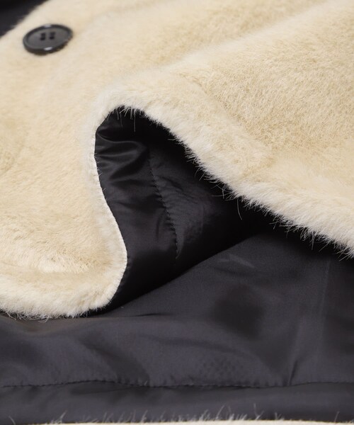 THE GOODLAND MARKET（ザグッドランドマーケット）の「&her　Reversible Fur Blouson（テーラードジャケット・レディース・BLACK/BROWN・Free）」の16枚目の写真