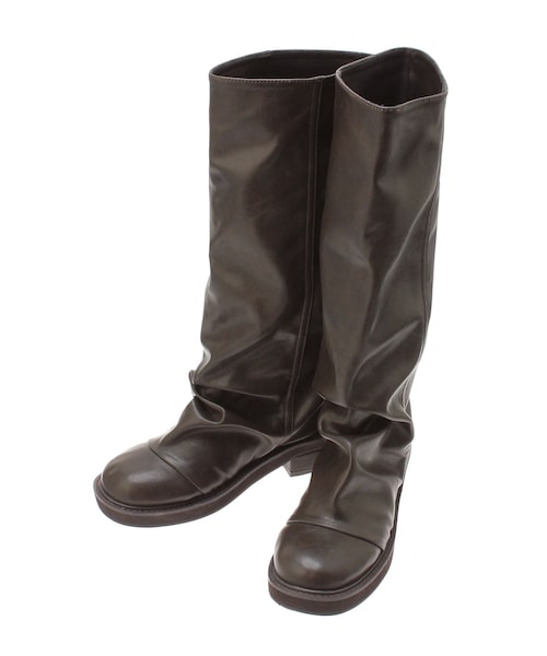 MURUA（ムルーア）の「フェイクレザーカバーブーツ（ブーツ・レディース・ブラック/ブラウン・22.5/23.5/24.5）」の15枚目の写真