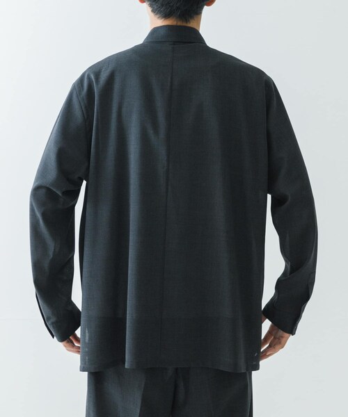 URBAN RESEARCH（アーバンリサーチ）の「『別注』ATON×URBAN RESEARCH　OVERSIZED SHIRTS（シャツ/ブラウス・メンズ・075NAV/IND/004CHA・4/6）」の18枚目の写真