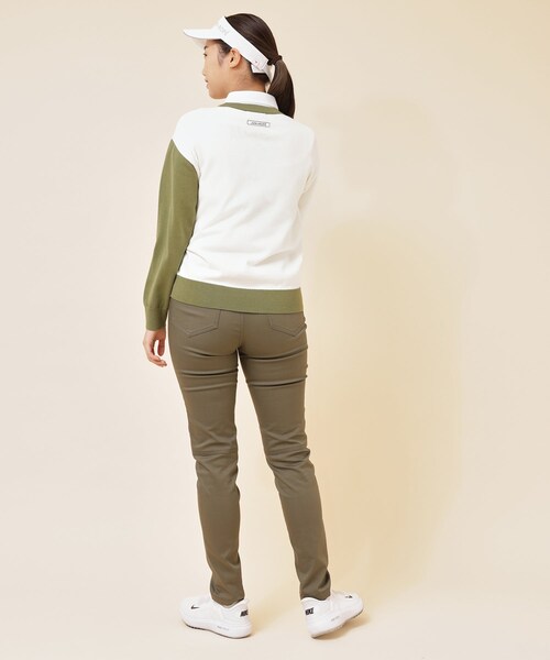 ROPE'（ロペ）の「Golf Callsインターシャバイカラー長袖プルオーバー（ニット/セーター・レディース・ホワイト/ピンク/イエロー・L/M/S）」の19枚目の写真